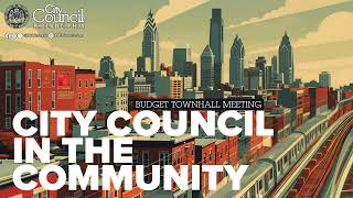 Neighborhood Budget Town Hall Meeting | 04-29-2024