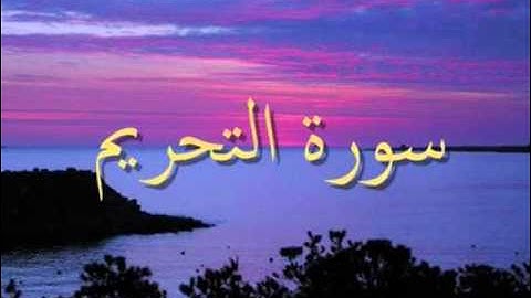 سورة التحريم   sorat al-tahream  - وليد النائحي