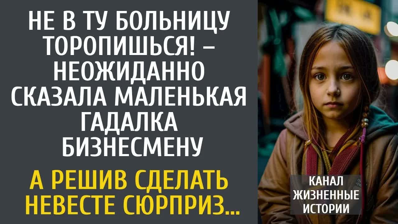Не в ту больницу торопишься! – неожиданно сказала маленькая гадалка бизнесмену, угостившему её