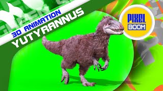 Green Screen Yutyrannus Dinosaurs 3D Animations PixelBoom