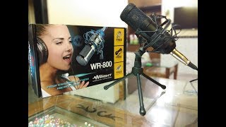 Unboxing Wright WR 800 Condenser Microphone | Review & Warranty Application | Live Demo | 2019