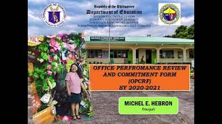 Office Performance Review and Commitment Form (OPCRF)