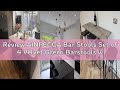 Review AINPECCA Bar Stools Set of 4 Velvet Green Barstools with Black Metal Legs Kitchen Island Stoo