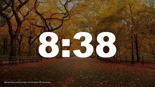 8 minutes 38 seconds [518 secs] clock timer countdown || Alarm Focus