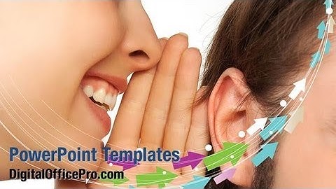 Spreading Good News PowerPoint Template Backgrounds - DigitalOfficePro #00087W