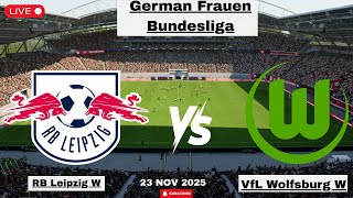 RB Leipzig Frauen vs. VfL Wolfsburg Frauen LIVE | Frauen-Bundesliga | EA SPORTS FC 24