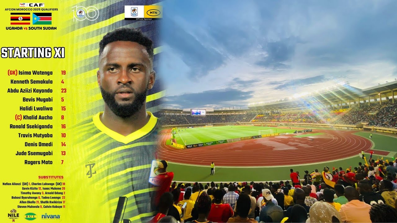 Live Namboole stadium!! Uganda Cranes Vs South Sudan 1:0