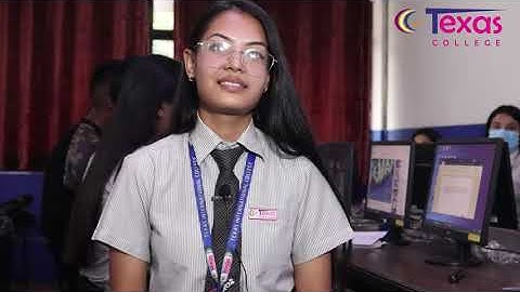 Computer Science student sharing her experience about Texas College.