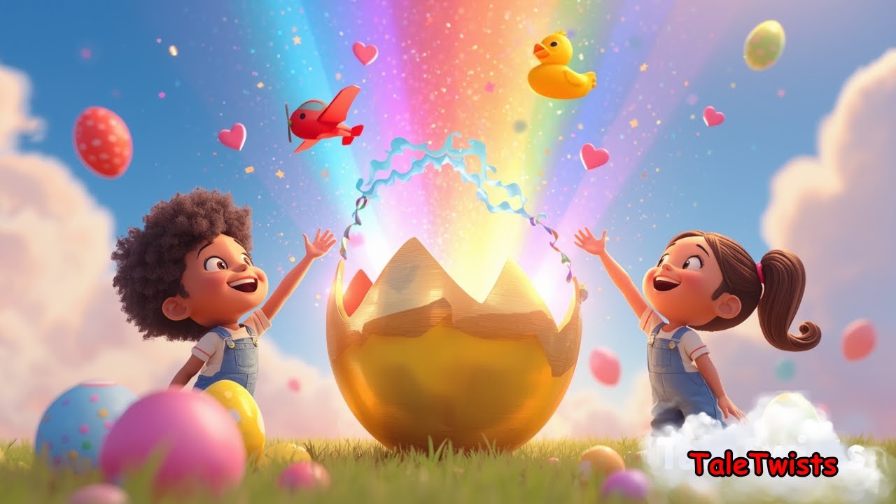 The Color Egg Song: A Magical Rainbow Hunt! | Learn Colors for Kids | Nursery Rhymes | TaleTwists