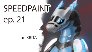 Synth Commission Krita Speedpaint Ep.21
