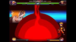 [Bleach vs Naruto #1] All ultimate attacks and transformations
