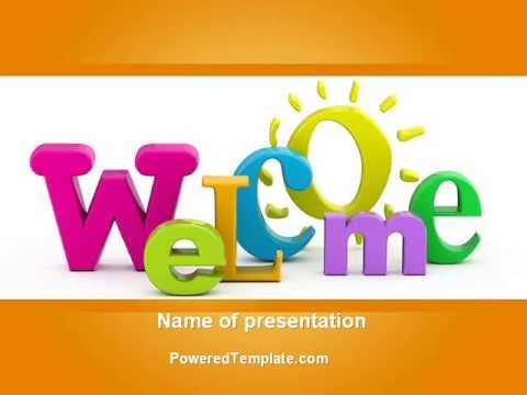 Welcome PowerPoint Template by PoweredTemplate.com - YouTube