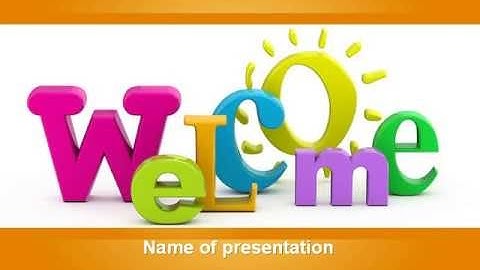Welcome PowerPoint Template by PoweredTemplate.com