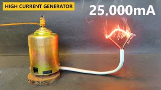 Short Circuit Current Testing of a 12v DC Motor Generator DIY