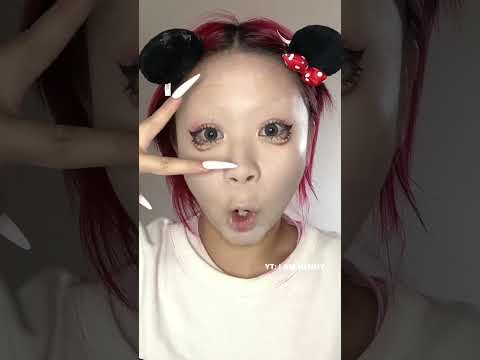 🖤❤️ PINK MAGIC 🖤❤️ Anime Cosplay Doll Eye Makeup Tutorial & Transformation, Beauty Makeup Artist