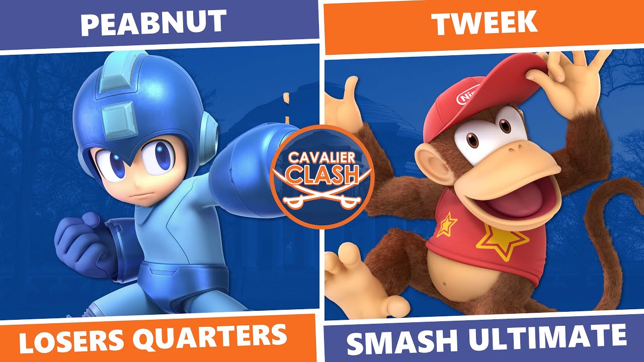 Cavalier Clash 7:  Losers Quarters - Peabnut (Mega Man) Vs Tweek (Diddy Kong) SSBU Top 8