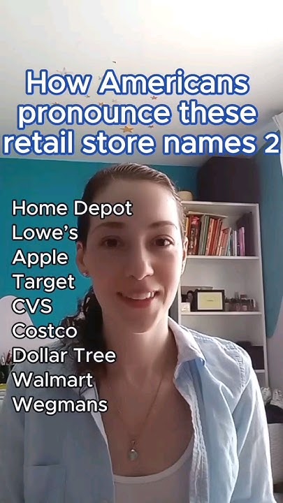 How to pronounce store names 2 - YouTube