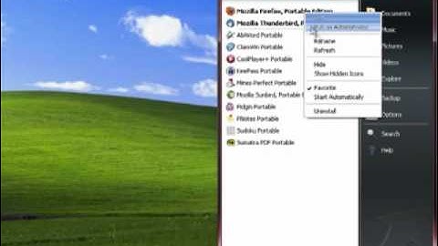 Start PortableApps with Windows