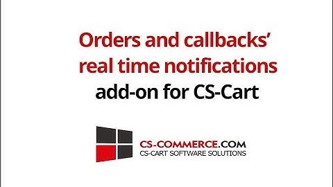 Orders and callbacks’ real time notifications