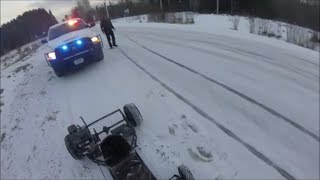 Go Kart Pulled Over By Sheriff!
