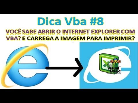 Controle internet Explorer no excel com VBA