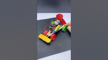 Dc motor car project-science project #dcmotor #dcmotorproject #tech #shorts #scienceproject #diy