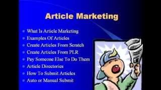 Tutorial 1 - What is Article Marketing