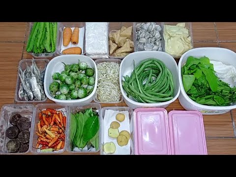 Food preparation/ Belanja mingguan hemat 100rb untuk 1 minggu