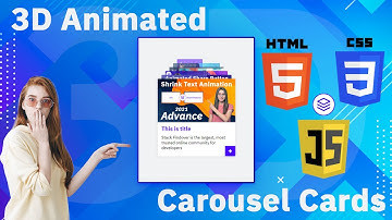 3D Carousel Using Html CSS & JavaScript