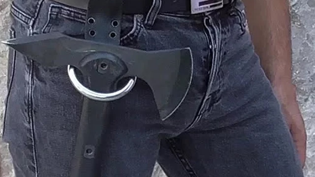how to make a belt ring axe holster like floki s youtube
