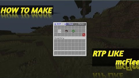 How to make a rtp gui like mcFlett in aternos #minecraft #tutorial #mcFleet