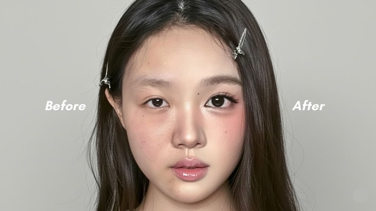 Макияж в западном и азиатском стиле | Повседневный макияж без тональной основы | 15-минутный подр...