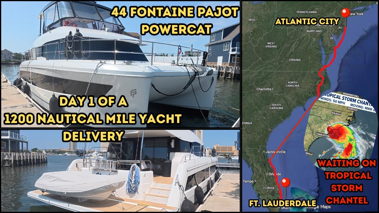 Начинаем доставку яхты длиной 1200 морских миль по восточному побережью | Fountaine Pajot 44