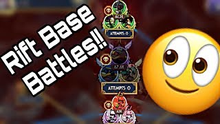 Clearing High Level Diamond Rift Battle Base!! - SkullGirls Mobile