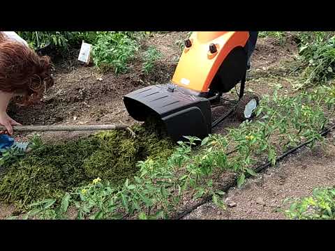 Уничтожение сорняков огорода в блендере (Измельчитель Stihl GHE 250)