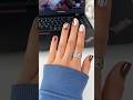 Easy nail art for short nails🤎🤍