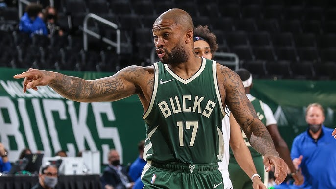 P.J. Tucker On Playing With Giannis, Khris & Jrue and Bringing 100 Pairs Of  Sneakers To Milwaukee - YouTube