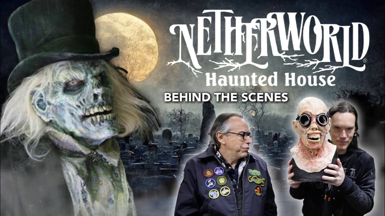 Netherworld Haunted House - HALLOWEEN Haunt Behind The Scenes Tour and Escape Rooms   4K