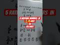 CLASS 9 NCERT MATHS | HOW FIND 🤔 5 RATIONAL NUMBERS IN 30🫰SECONDS# shorts