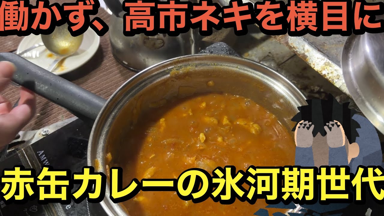 赤缶スパイスカレーでしのぐ、氷河期世代54歳