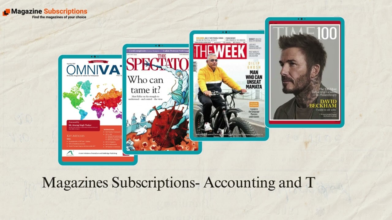 Magazines Subscriptions  Accounting and Taxation