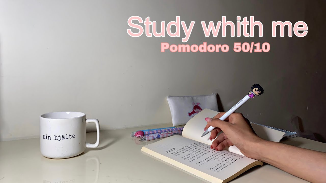 1 Hour Study With Me | Pomodoro 50/10 Timer | Fireplace Sound + 10 Min Break