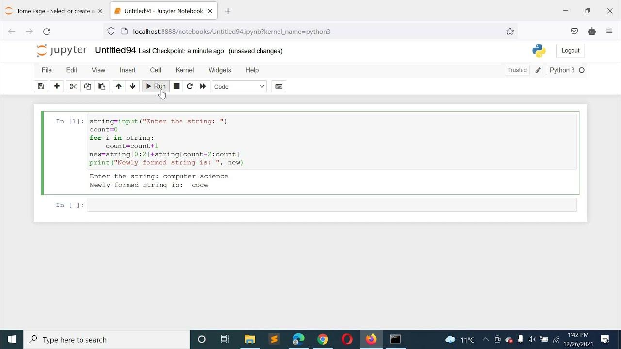 Python Program to Form a New String Made of the First 2 and Last 2 ...