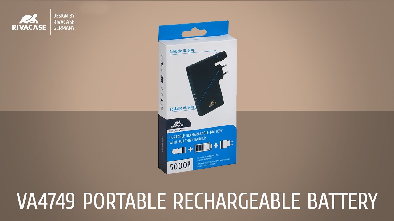 Внешний аккумулятор RIVACASE RIVAPOWER VA 4749 5000 mAh видео