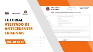 Atestado de Antecedentes Criminais - Governo Do Estado de São