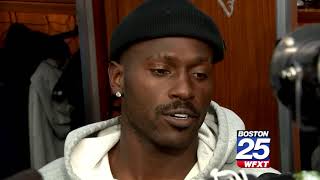 Celebrity Antonio Brown speaks in Patriots locker room Profile