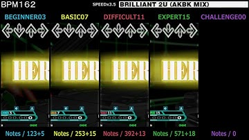 DDR / BRILLIANT 2U (AKBK MIX) - SINGLE (DanceDanceRevolution X3)