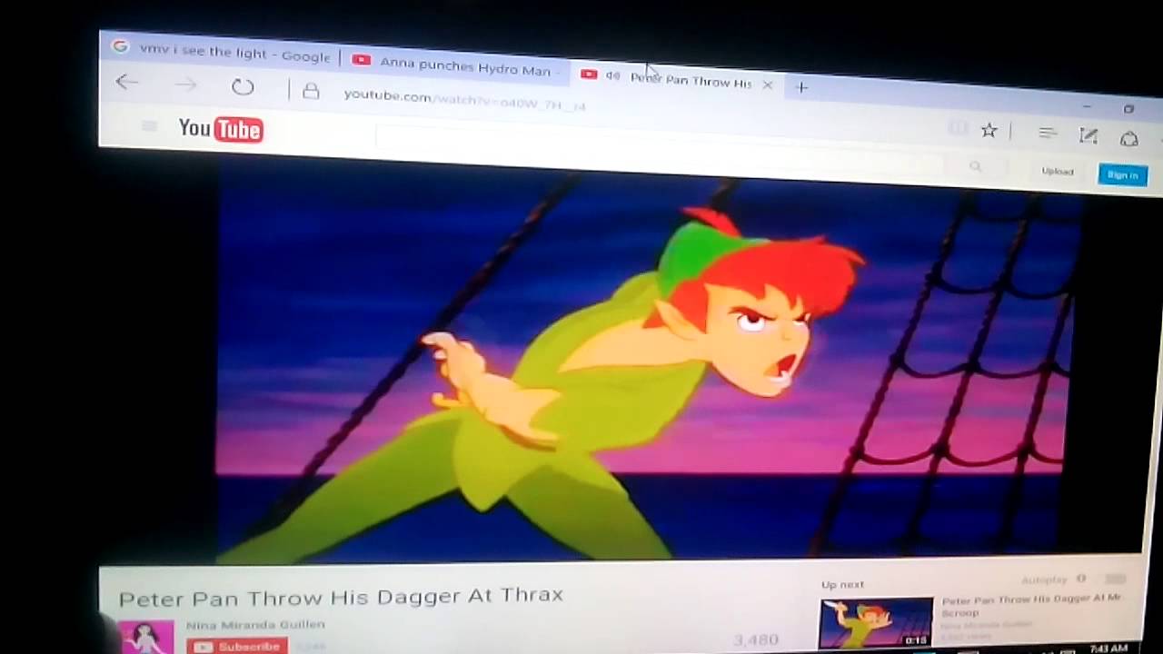 Peter Pan Throws His Dagger At Hydro Man YouTube
