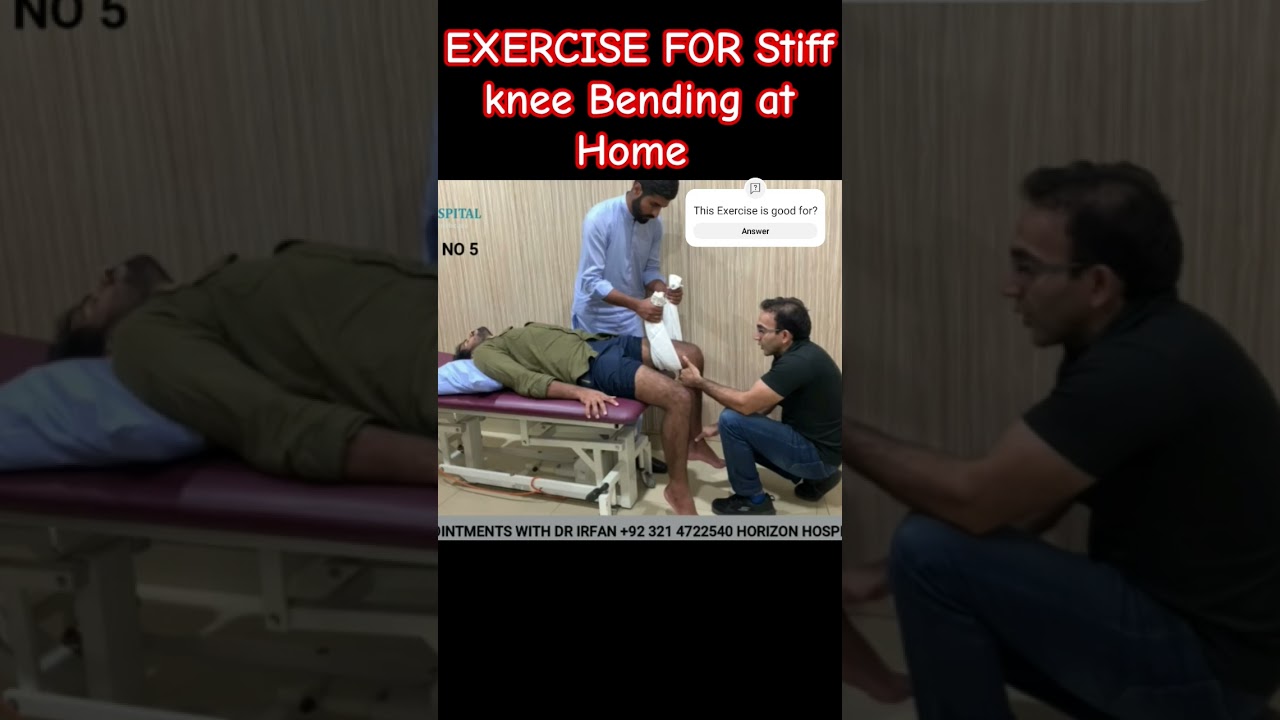 Best Exercise for stiff knee Bending at Home | stiff knee after surgery watch full video below |