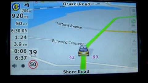 speed waring and speed limit in iGO8-in new zealand